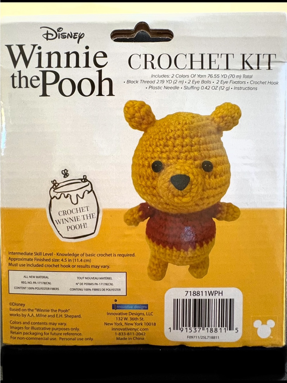 Winnie the Pooh Crochet Kit - Picture 7 of 7